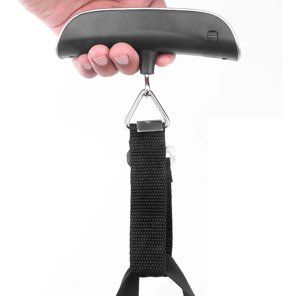 Balance numérique portable 50 kg avec écran LCD, mini balance suspendue pour bagages, valises, sacs de voyage