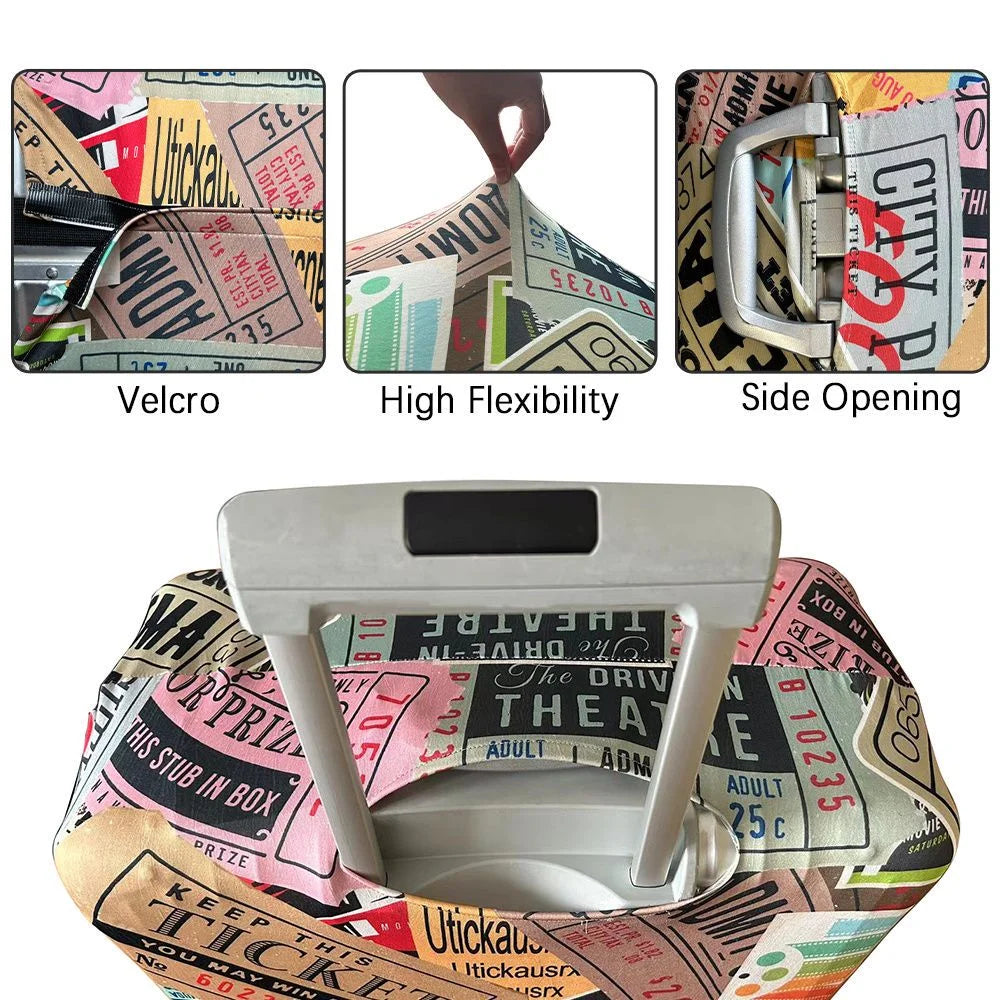 Housse de Valise à Motif Extensible – Protection Anti-Poussière et Anti-Rayures pour Bagages29-32 pouces