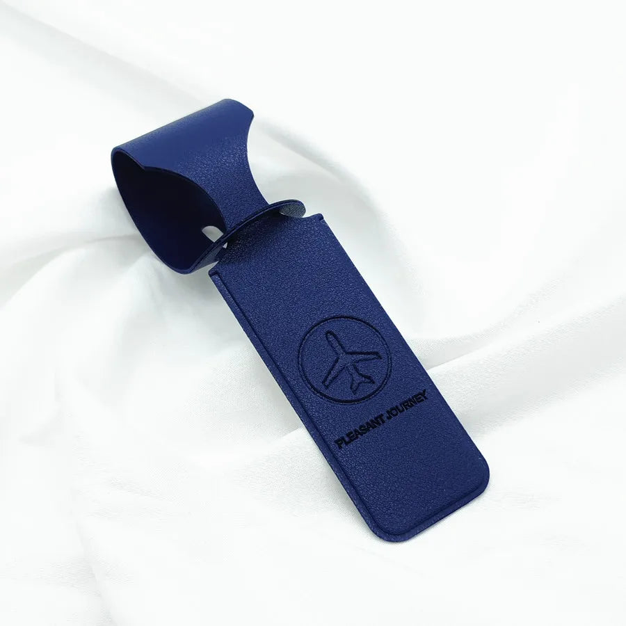 1X Étiquette de bagage-BLEU