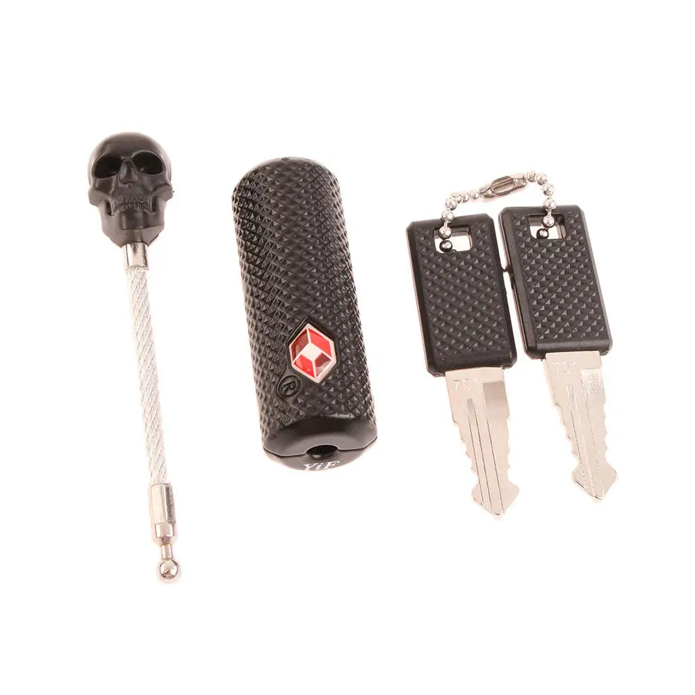 Cadenas à Clé TSA pour Bagages – Serrure de Voyage Approuvée TSA avec Corps Métallique Résistant – Sécurité Antivol pour Valises et Sacs-NOIR