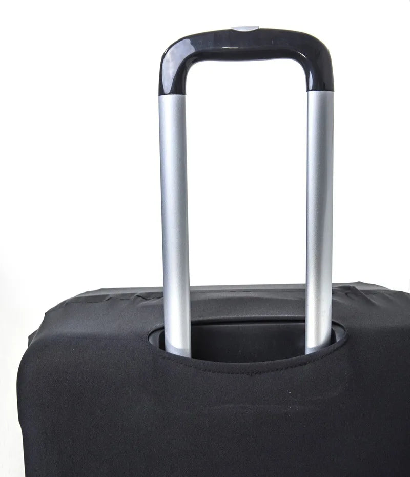 Housse de protection pour bagages en tissu extensible-NOIR TAILLE XL