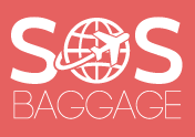 logo SOS BAGGAGE fond rouge