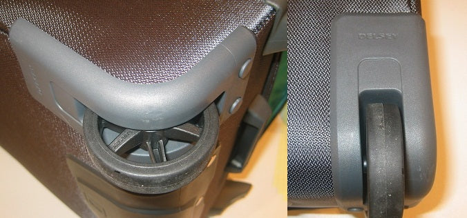 PAIR OF DELSEY CASTERS - AVAILABLE IN BLACK OR GRAY COLOR