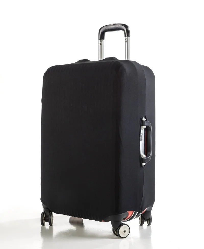 Housse de protection pour bagages en tissu extensible-NOIR TAILLE XL
