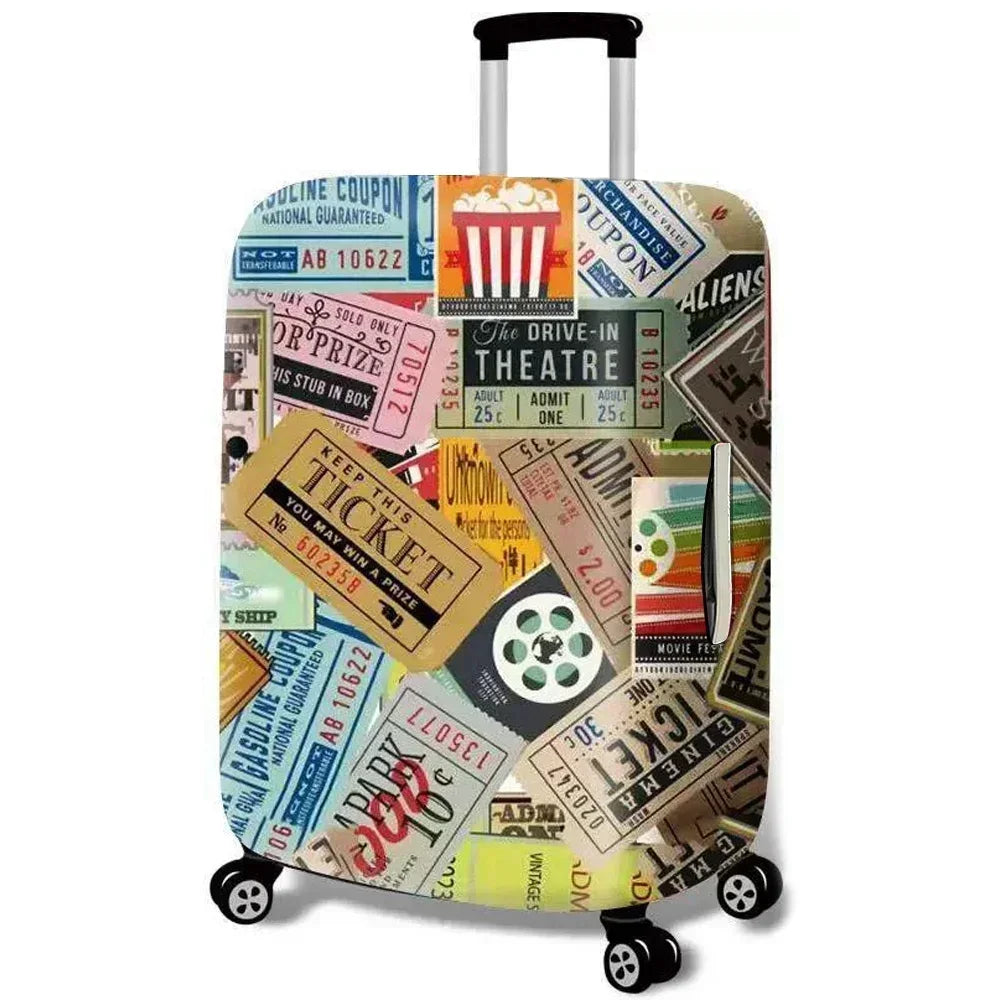 Housse de Valise à Motif Extensible – Protection Anti-Poussière et Anti-Rayures pour Bagages29-32 pouces