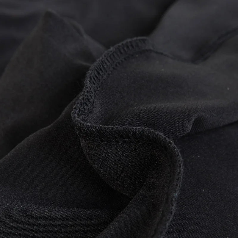 Housse de protection pour bagages en tissu extensible-NOIR TAILLE XL