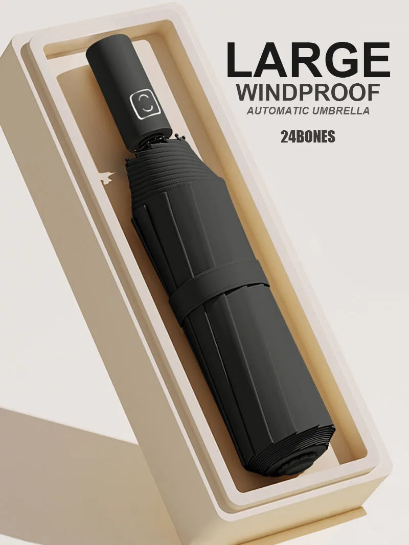 Parapluie automatique de couleur noir, Protection UV