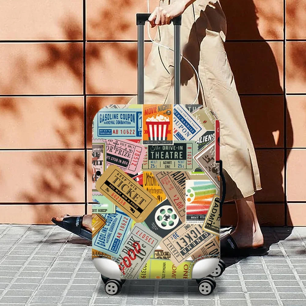 Housse de Valise à Motif Extensible – Protection Anti-Poussière et Anti-Rayures pour Bagages29-32 pouces