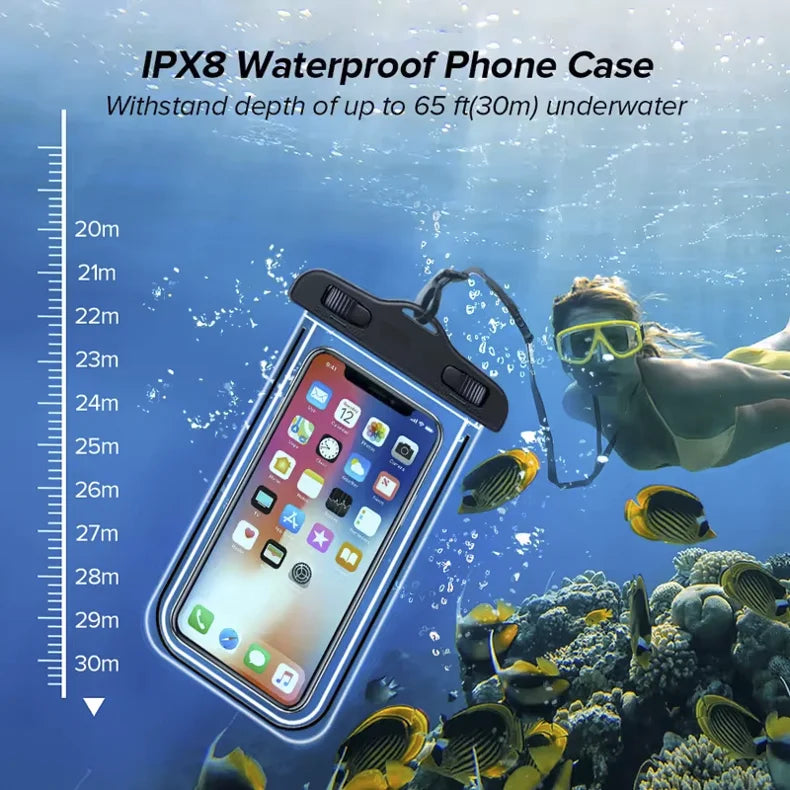 Étui Waterproof 100% Étanche – Votre Téléphone Protégé Partout