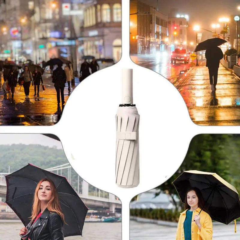 Parapluie UV pour la protection solaire, ouverture et fermeture automatiques, parapluie compact, léger, blocage du soleil, parapluie de pluie, championnat