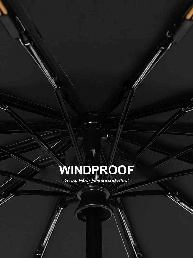 Parapluie automatique de couleur noir, Protection UV