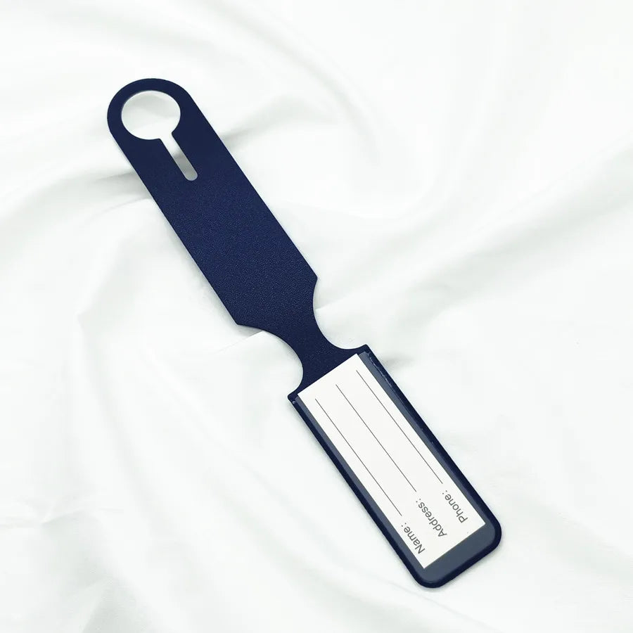 1X Étiquette de bagage-BLEU