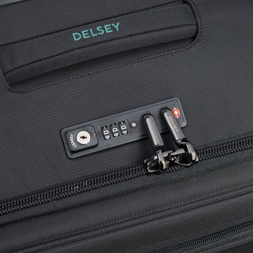 DELSEY HELIUM DLX CABINE S  NOIR 55 CM - 4R
