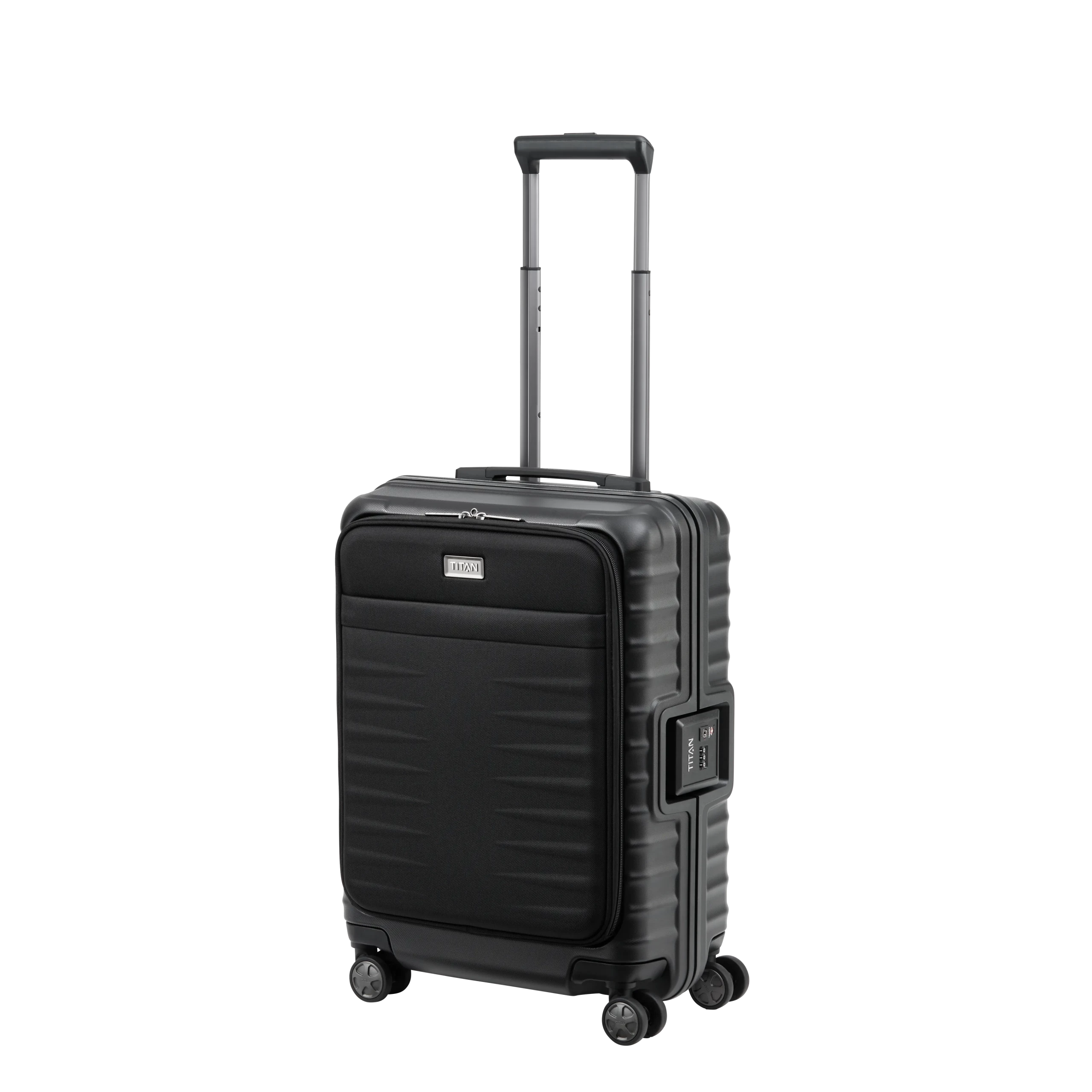 TITAN LITRON FRAME TROLLEY 55CM NOIR  WITH FRONT POCKET 4R
