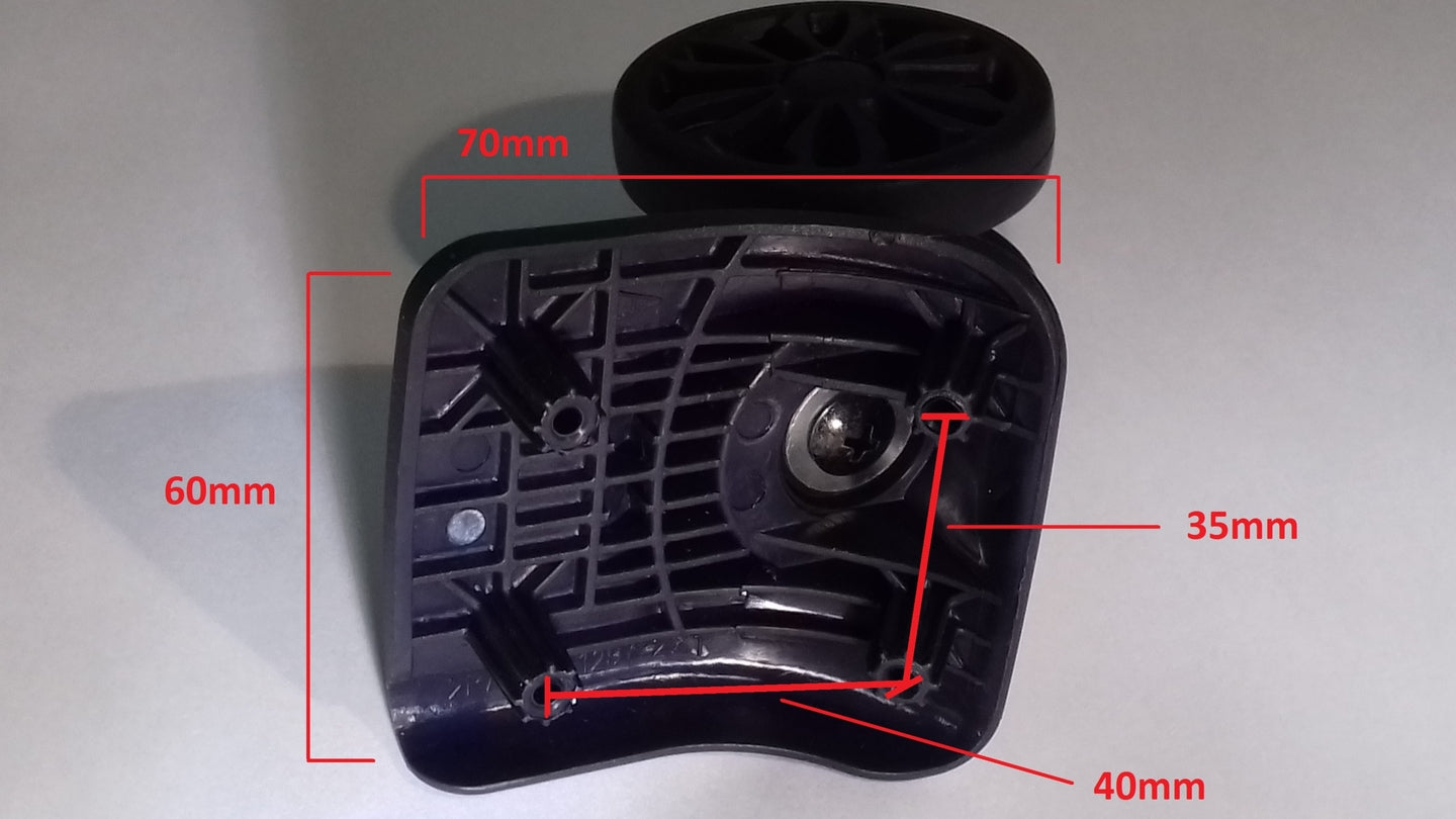 1 PAIR OF SAMSONITE WHEELS [006]