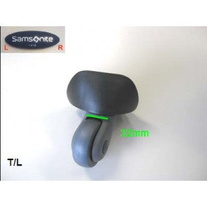UNE ROULETTE AVANT SAMSONITE TERMO YOUNG NOIR - COTE R (LETTRE INSCRITE A L INTERIEUR DU BLOC DE FIXATION) (toutes tailles) [086]